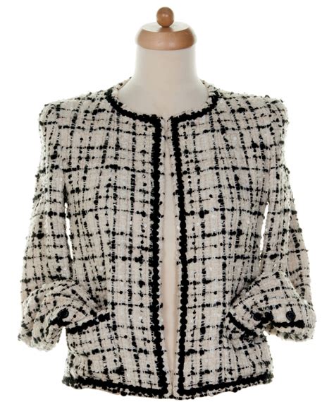 buy chanel black jacket|chanel tweed jacket cost.